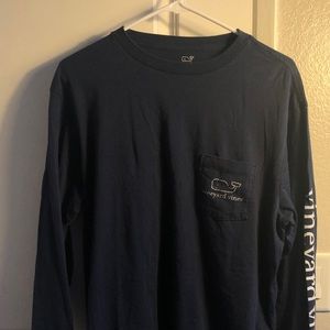 NWOT vineyard vines long sleeve (blue, navy, m)